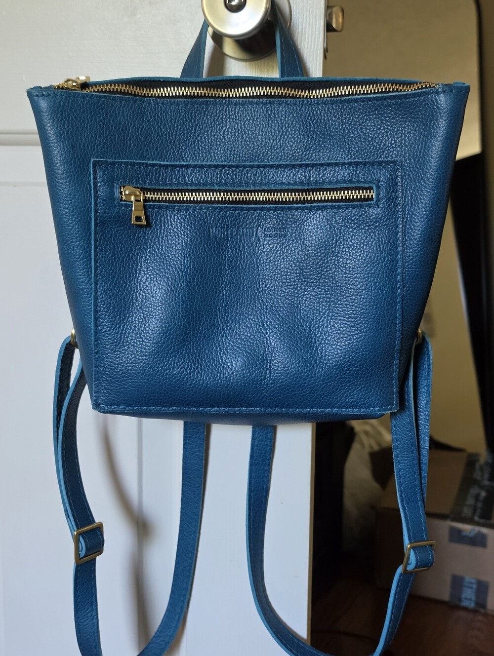 Portland Leather Small Tote Backpack